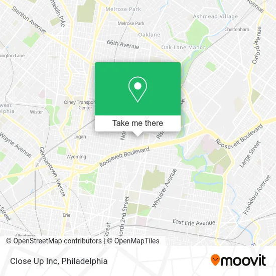 Close Up Inc map