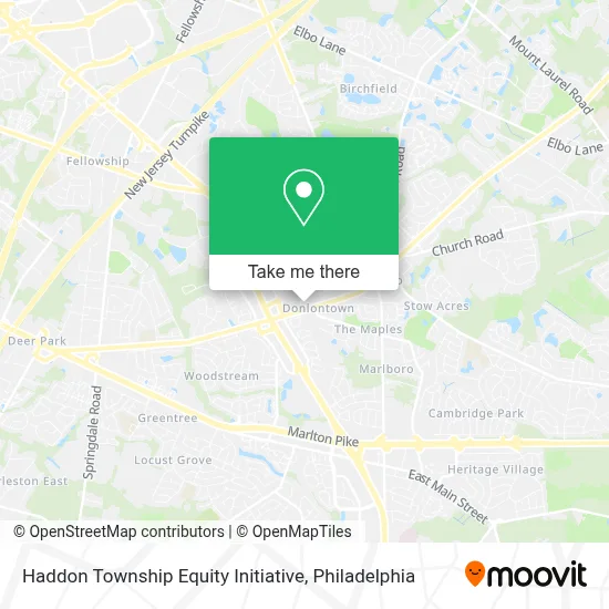Haddon Township Equity Initiative map