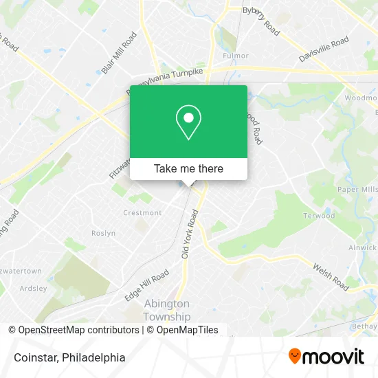 Coinstar map