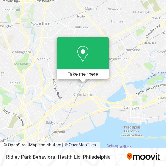 Ridley Park Behavioral Health Llc map