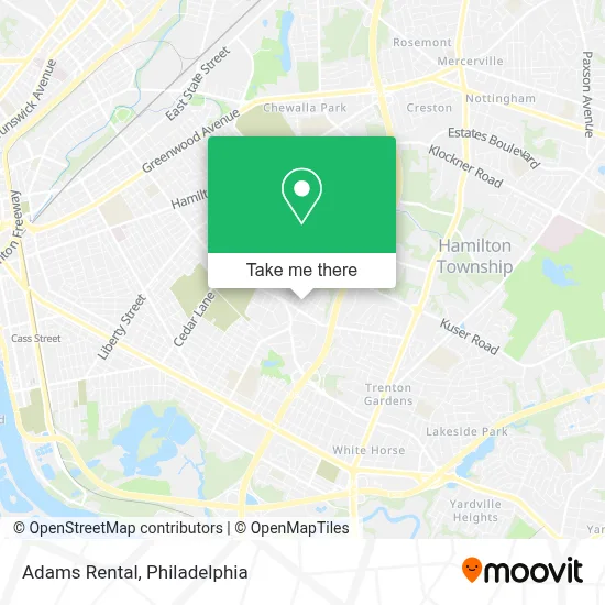 Adams Rental map