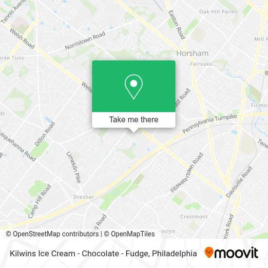 Kilwins Ice Cream - Chocolate - Fudge map