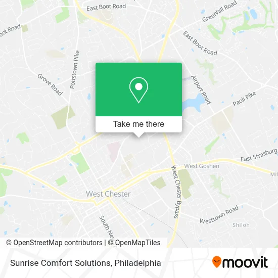 Sunrise Comfort Solutions map