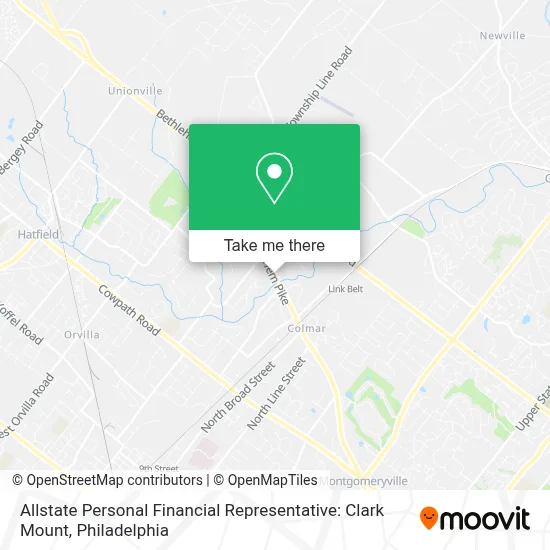 Allstate Personal Financial Representative: Clark Mount map