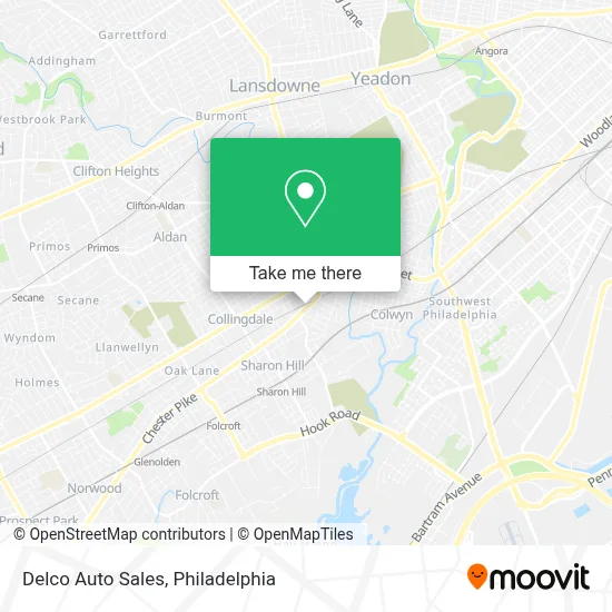 Delco Auto Sales map