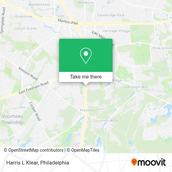 Harris L Klear map