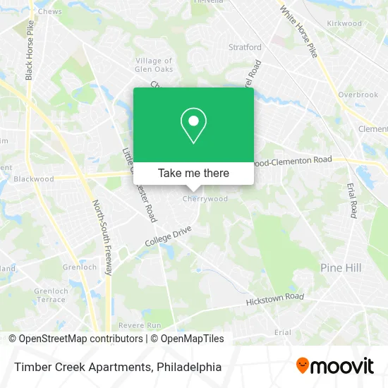 Timber Creek Apartments map