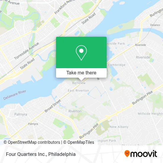 Four Quarters Inc. map