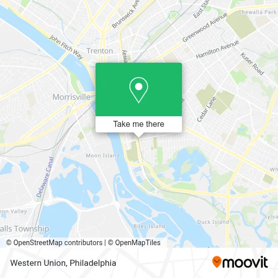 Western Union map
