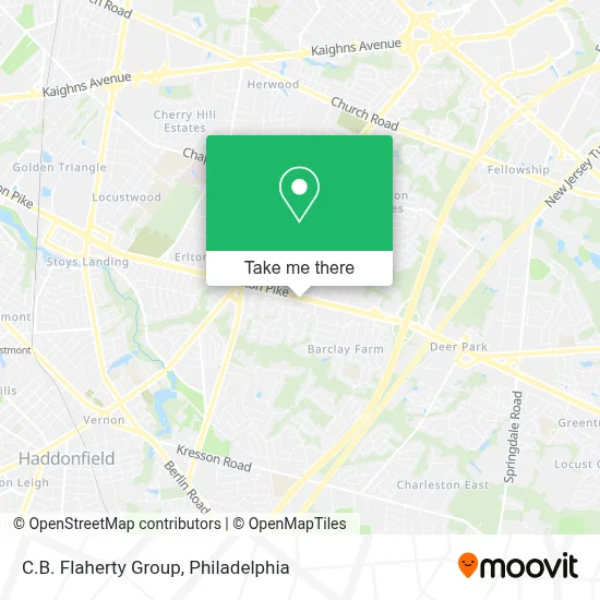 C.B. Flaherty Group map