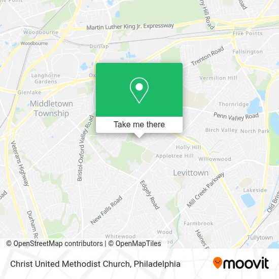 Christ United Methodist Church map