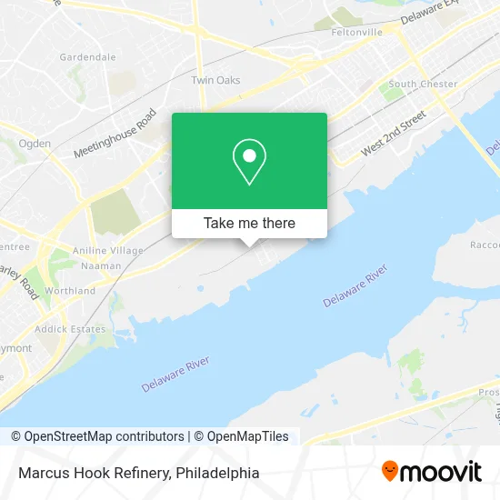 Marcus Hook Refinery map
