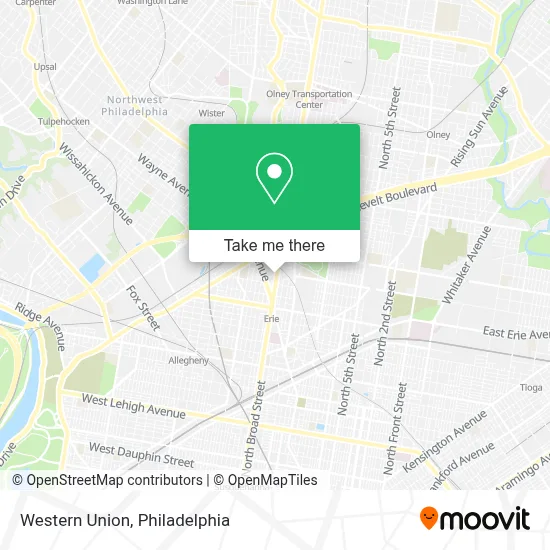 Western Union map