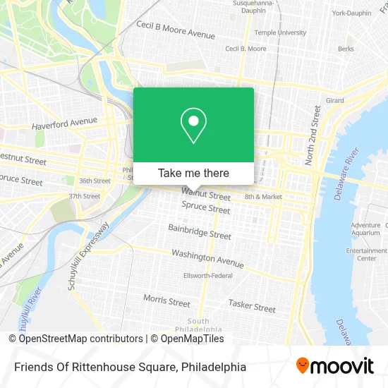 Friends Of Rittenhouse Square map