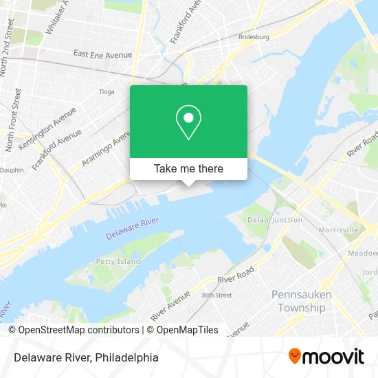 Delaware River map