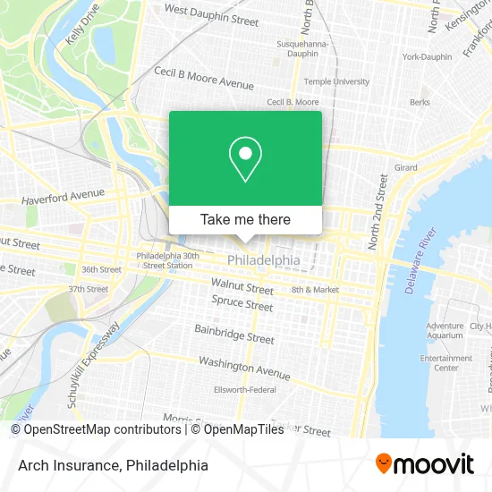 Arch Insurance map