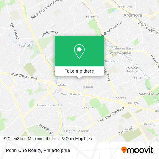 Penn One Realty map