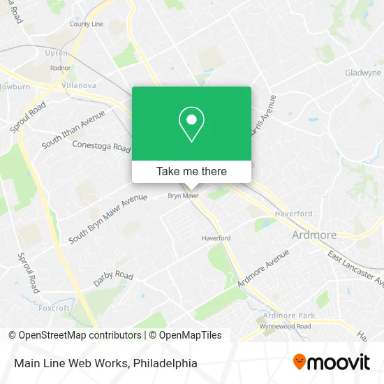 Main Line Web Works map
