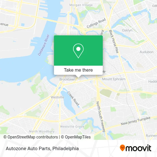 Autozone Auto Parts map