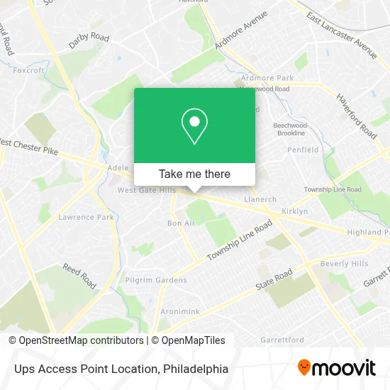 Ups Access Point Location map