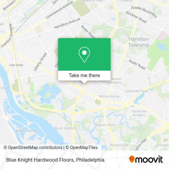 Blue Knight Hardwood Floors map