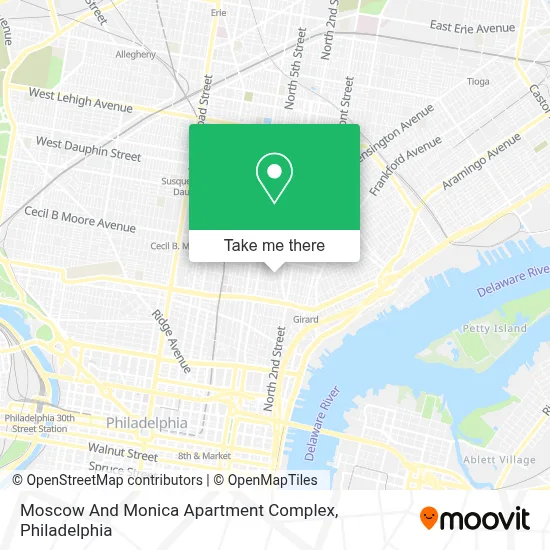 Moscow And Monica Apartment Complex map