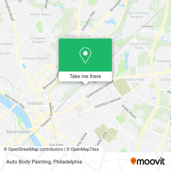 Auto Body Painting map