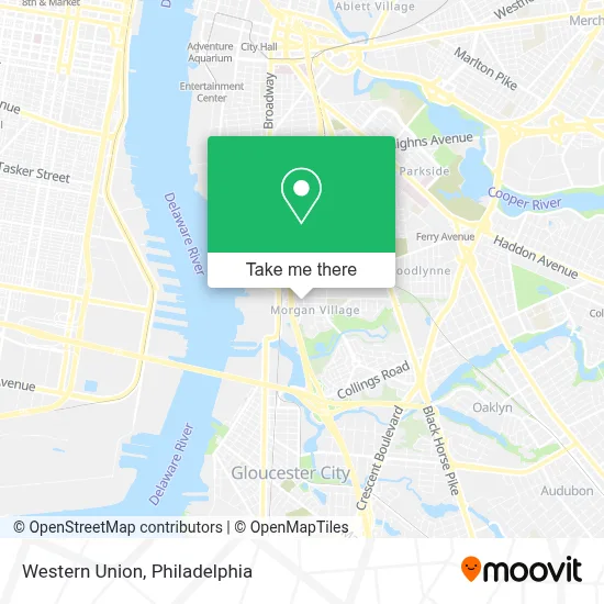 Western Union map