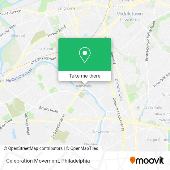 Celebration Movement map