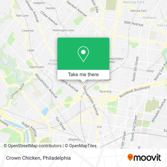 Crown Chicken map