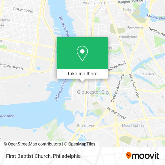 First Baptist Church map