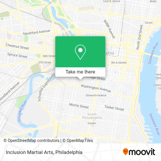 Inclusion Martial Arts map