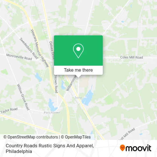 Country Roads Rustic Signs And Apparel map