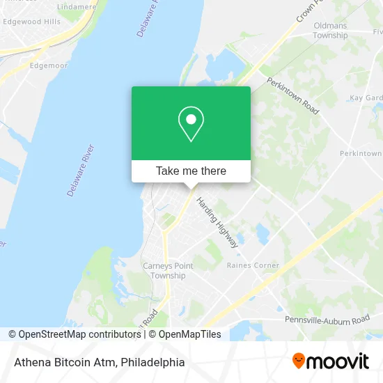 Athena Bitcoin Atm map