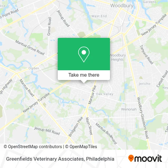 Greenfields Veterinary Associates map