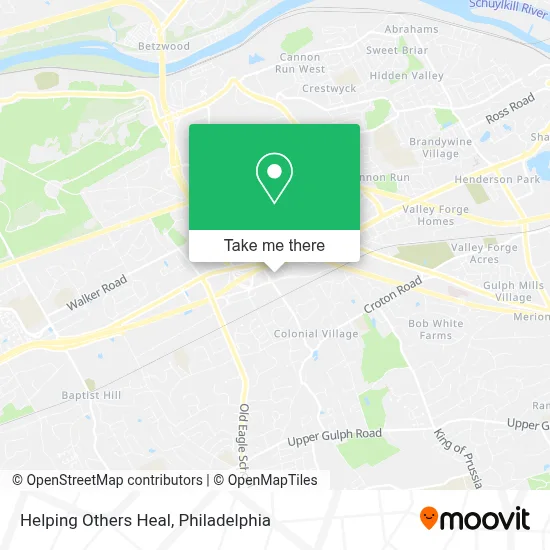 Helping Others Heal map