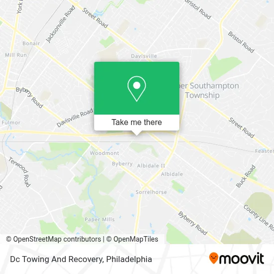 Dc Towing And Recovery map