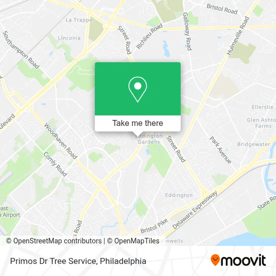 Primos Dr Tree Service map