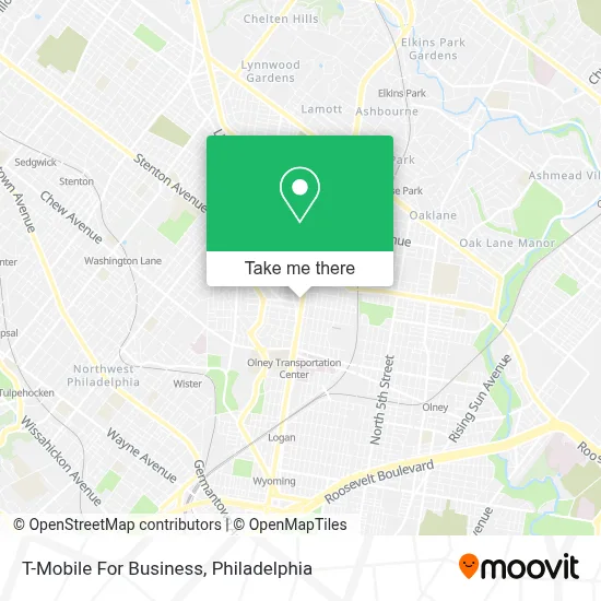 T-Mobile For Business map