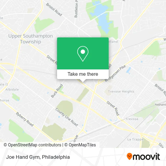 Joe Hand Gym map