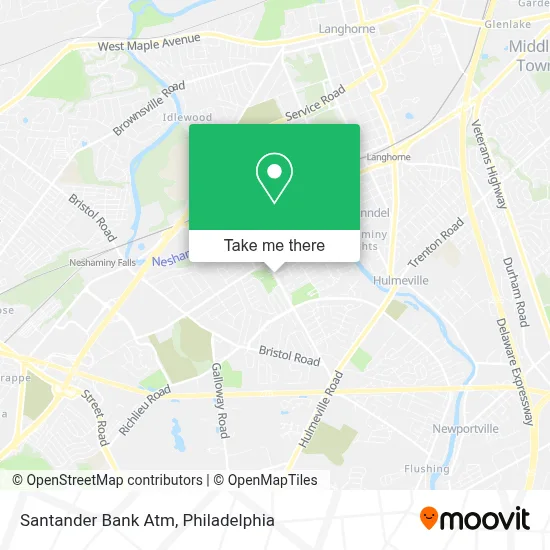 Santander Bank Atm map