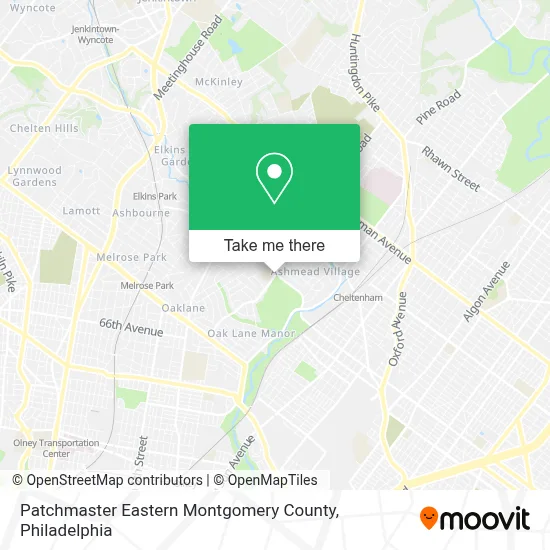 Patchmaster Eastern Montgomery County map