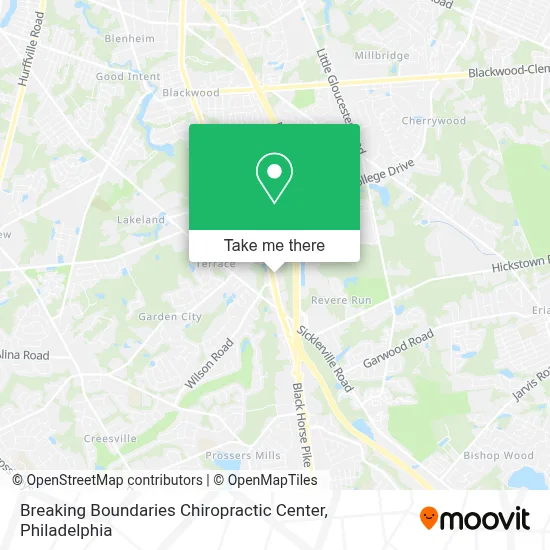 Breaking Boundaries Chiropractic Center map