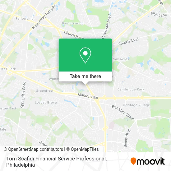 Tom Scafidi Financial Service Professional map
