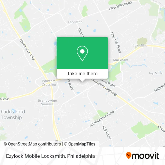 Ezylock Mobile Locksmith map