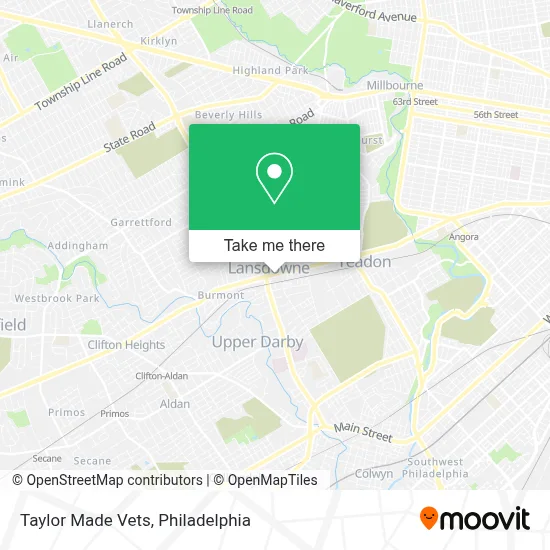 Taylor Made Vets map