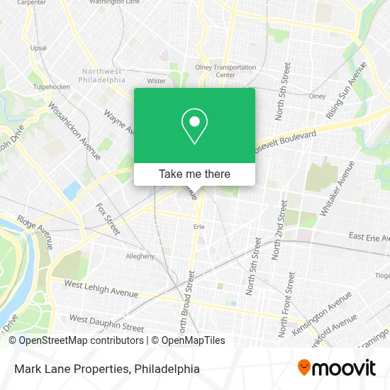Mark Lane Properties map