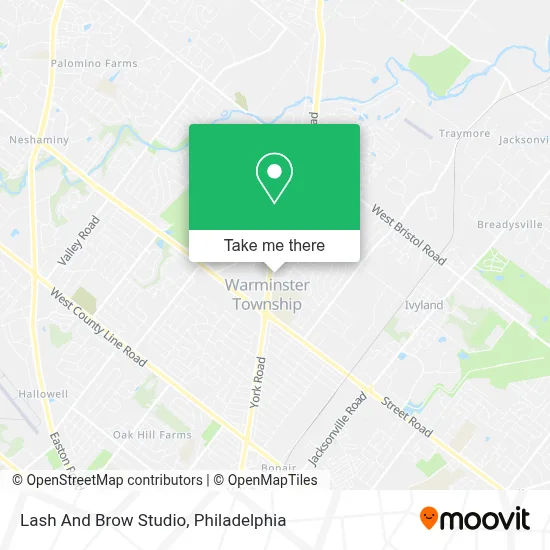 Lash And Brow Studio map