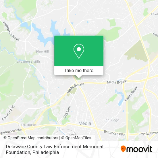 Delaware County Law Enforcement Memorial Foundation map