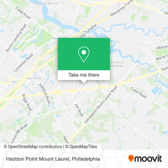 Haddon Point Mount Laurel map